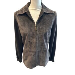 Women’s Fabio Genuine Suede Brown Jacket. Size Medium